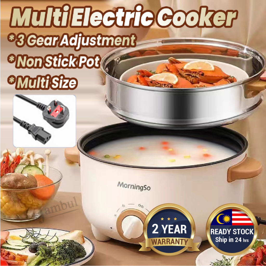 Electric Cooker Multi Cooker Electric Hot Pot Electric Cooker Non Stick Rice Cooker Frying Periuk Nasi Elektrik 电煮锅 YY10