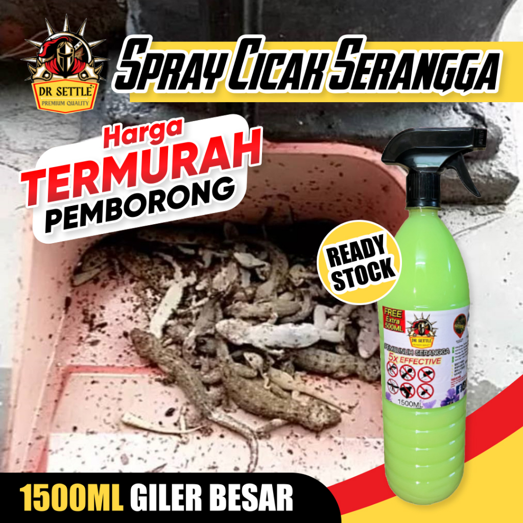 DR SETTLE MR Power FREE 500ML Insect Repellent Spray Cicak Lizard Lipas Lipan Anai-Anai Anti Serangga