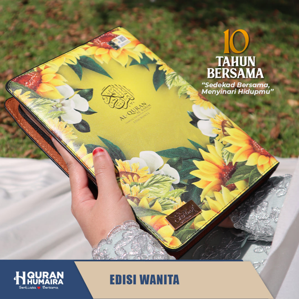 AL QURAN HUMAIRA EDISI EKSKLUSIF WANITA (TAGGING & ENGRAVE) | SAIZ A5 | GIFT SET | HANTARAN BIRTHDAY