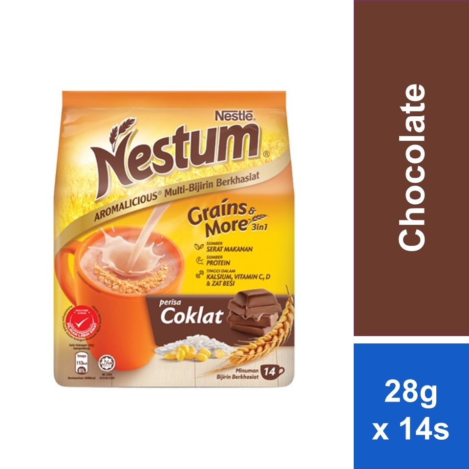 Nestle 3 In 1 Nestum Grains & More Chocolate (28g x 14's)