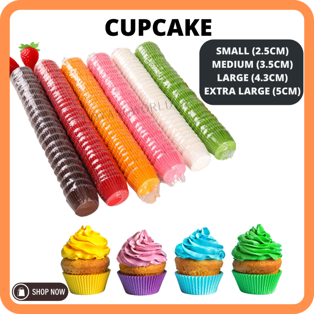 (500PCS/1000PCS) Mini Cupcake Baking Muffin Chocolate Case Paper Cake Bakeware Kertas Biskut Kek Cornflake Almond London