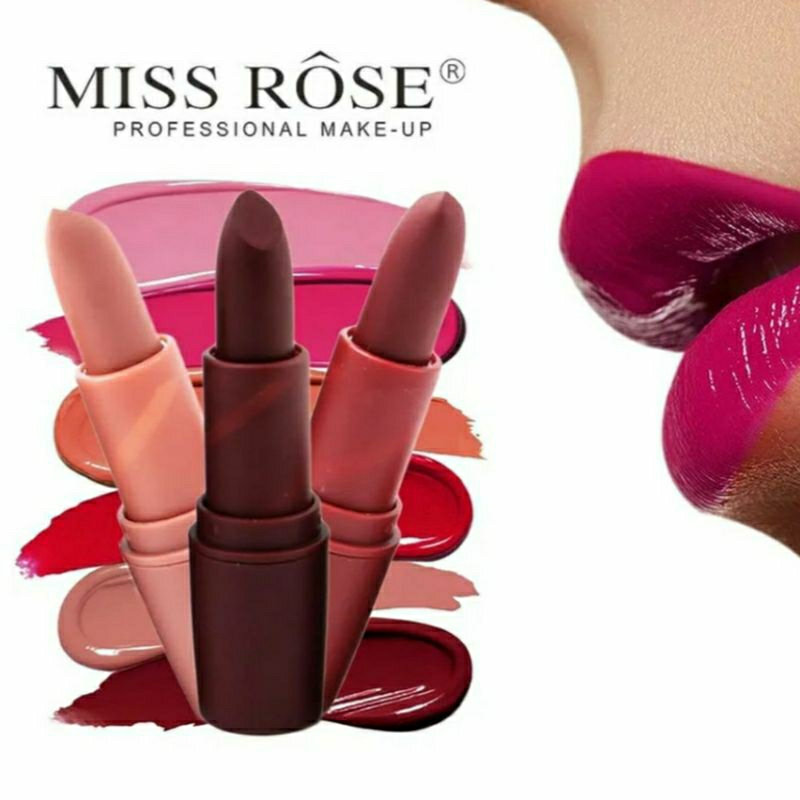 MISS ROSE New Colors Red Lips Matte Full Lipstick Waterproof