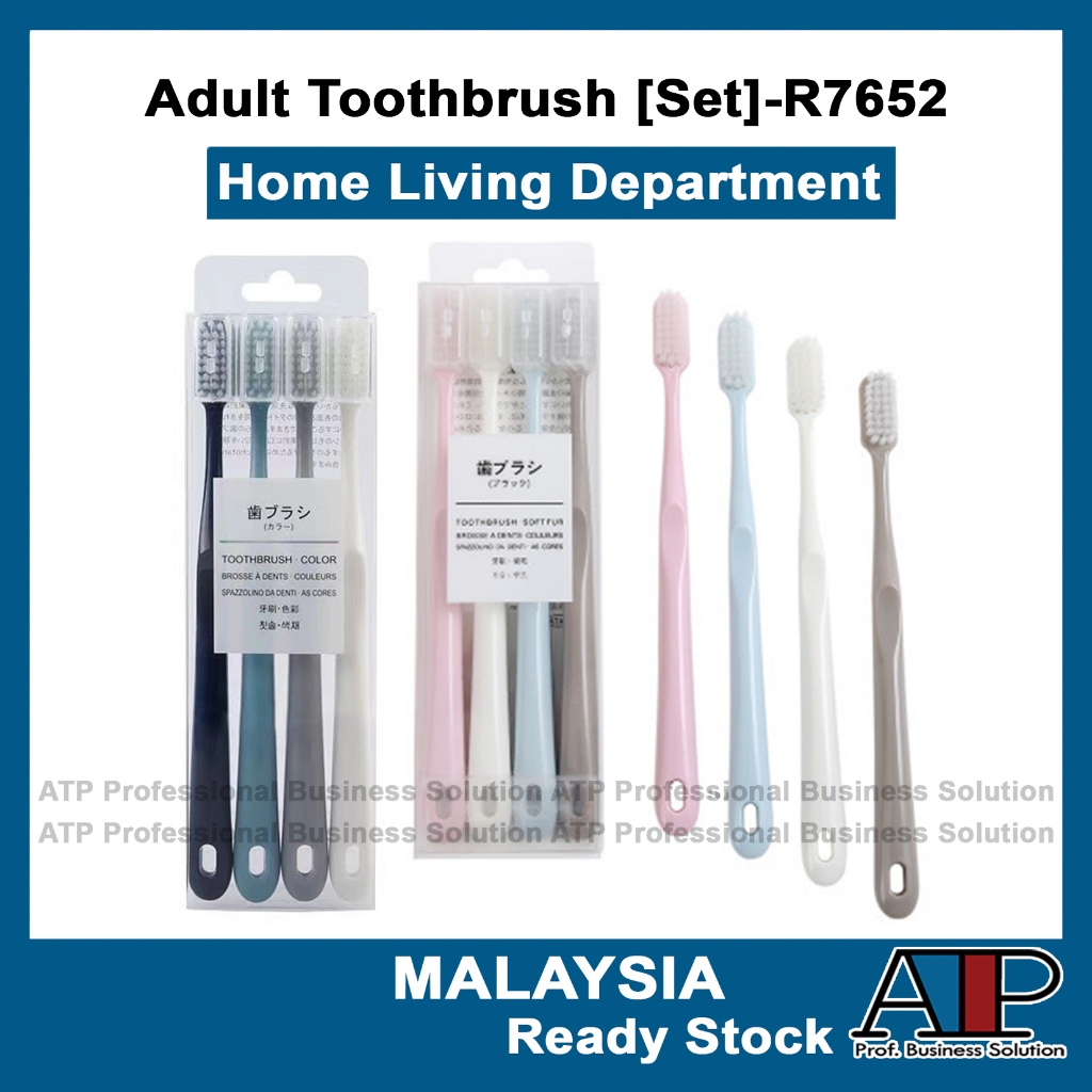 Toothbrush Raoyi R7652 Adult Toothbrush[Set] Deep Clean All Rounder Gentle Medium Soft Daily Protection Berus Gigi 大人牙刷