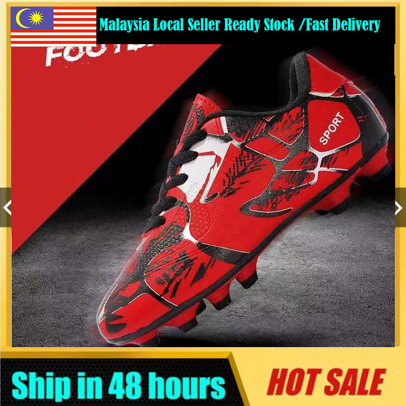 Size 31-43 Kasut Sukan Sepatu Bola Sepak Sepatu Lelaki Kids Soccer/Football Shoes futsal shoes Kasut bola sepak kanak