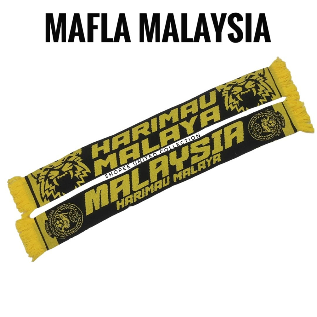 MALAYSIA Mafla Tebal Sulam Malaysia Harimau Malaya Scarf Scarves Football Scarf READYSTOCK High Quality