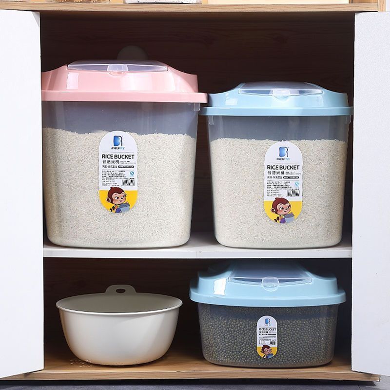 KENZZO :  BONNY RICE BUCKET Household Rice Storage Container Box Kitchen Storage Bekas Simpan Beras