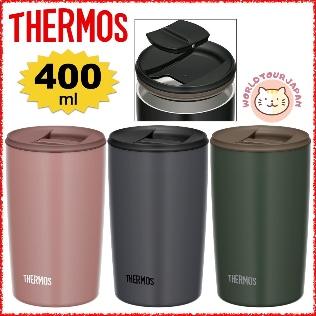 THERMOS Vacuum Insulated Tumbler with Lid / 400ml / JDP-401 / Dishwasher Safe / available HOT and COLD Drink [ DIRECTLY SHIPPED FROM JAPAN ]