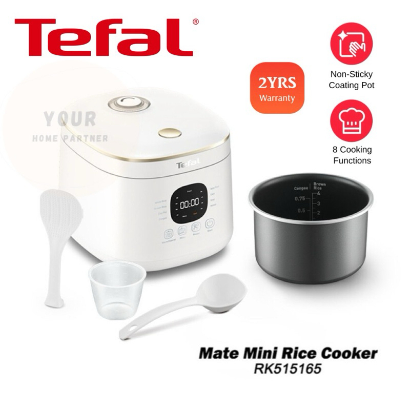 [Free bubble Wrapping]Tefal RK5151 Mini Fuzzy Logic Rice Cooker 0.7L 350W (4 Cups)