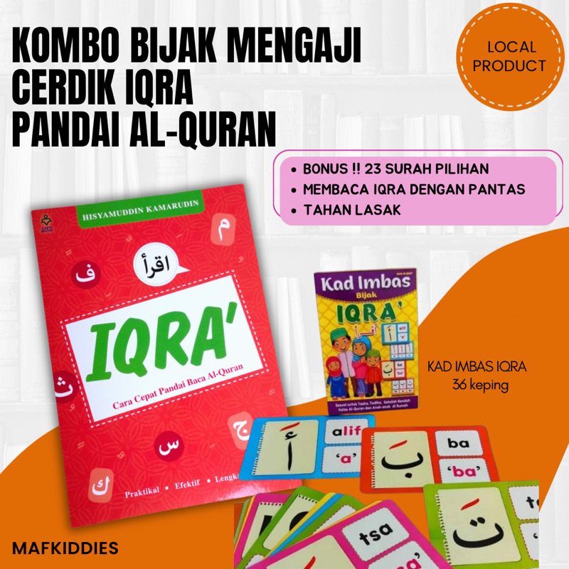 MOMMYHAPPY - IQRA CARA CEPAT PANDAI MENGAJI ALQURAN DENGAN KAD IMBAS IQRA