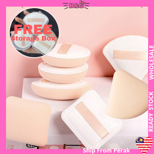 4pcs Cotton Candy Air Cushion Powder Sponge Mashmallow Make Up Puff Dry&Wet Liquid Foundation Makeup Cosmetic 棉花糖气垫粉扑定妆