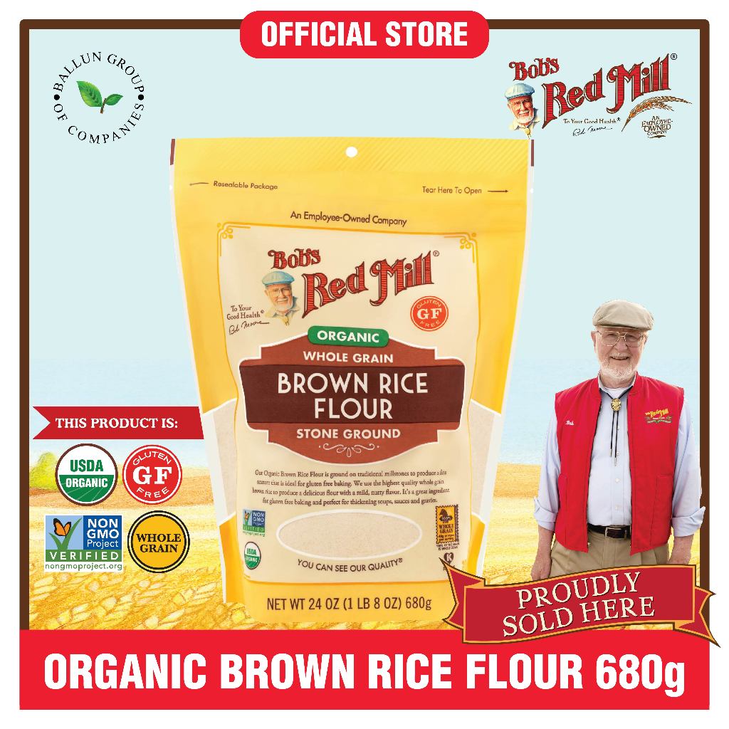 Bob's Red Mill 100% Organic Brown Rice Flour 680g