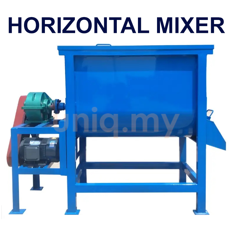 Heavy Duty Large Horizontal Mixer Dedak Feed Grass Commercial Industrial Dry Powder Mixing Machine Ribbon Mesin Gaul 搅拌机