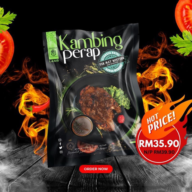 ‼️READY STOK‼️ Pak Mat Western Meatball, Kambing, Ayam & Lembu Perap (KL & Sel Only)