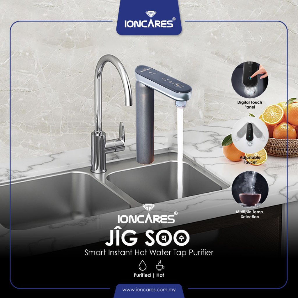 Ready Stock!! Ioncares Jigsoo Smart Instant Hot Water Tap Purifier