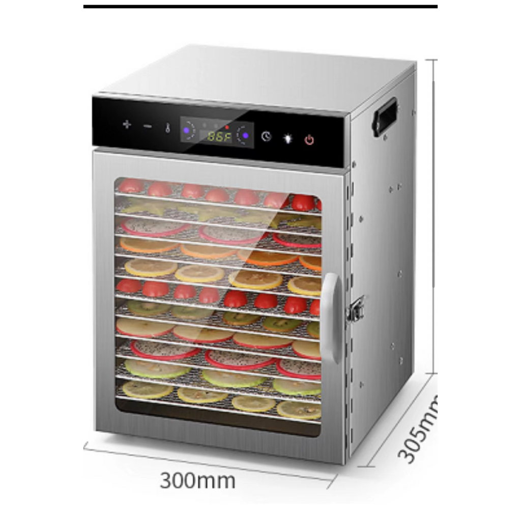 Stainless Steel Healthy Food Dehydrator with 6 Drying Racks/fruit dryer /6layer dryer -8layer dryer-12 layer dryer