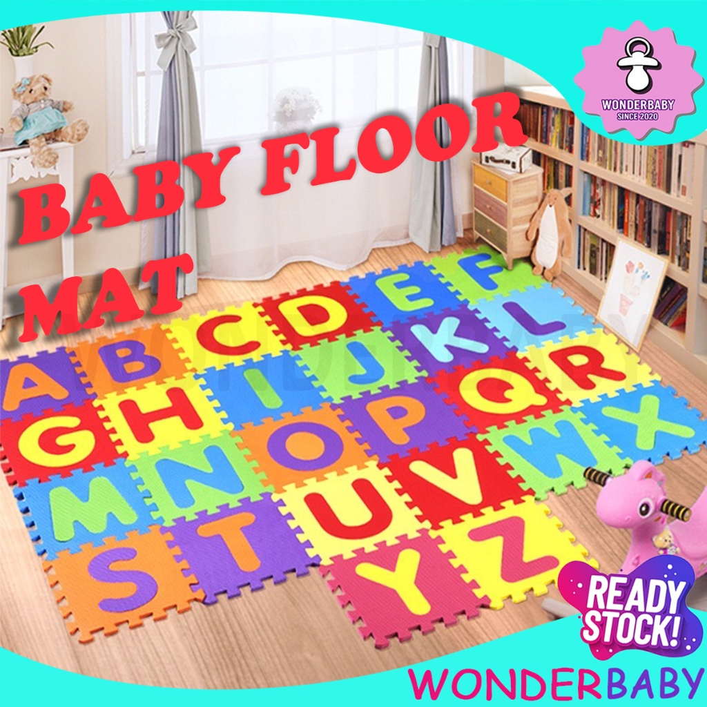 Floor Mat Puzzle 36pcs Baby Children Foam Large Size Alphabet ABC Numbers EVA Kids Soundproof Toy Crawling Rug Soft