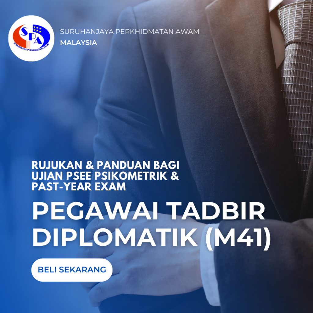 EBOOK UJIAN PSEE PSIKOMETRIK 2023 / PAST YEAR EXAM DAN NOTA LENGKAP PEGAWAI TADBIR DIPLOMATIK M41