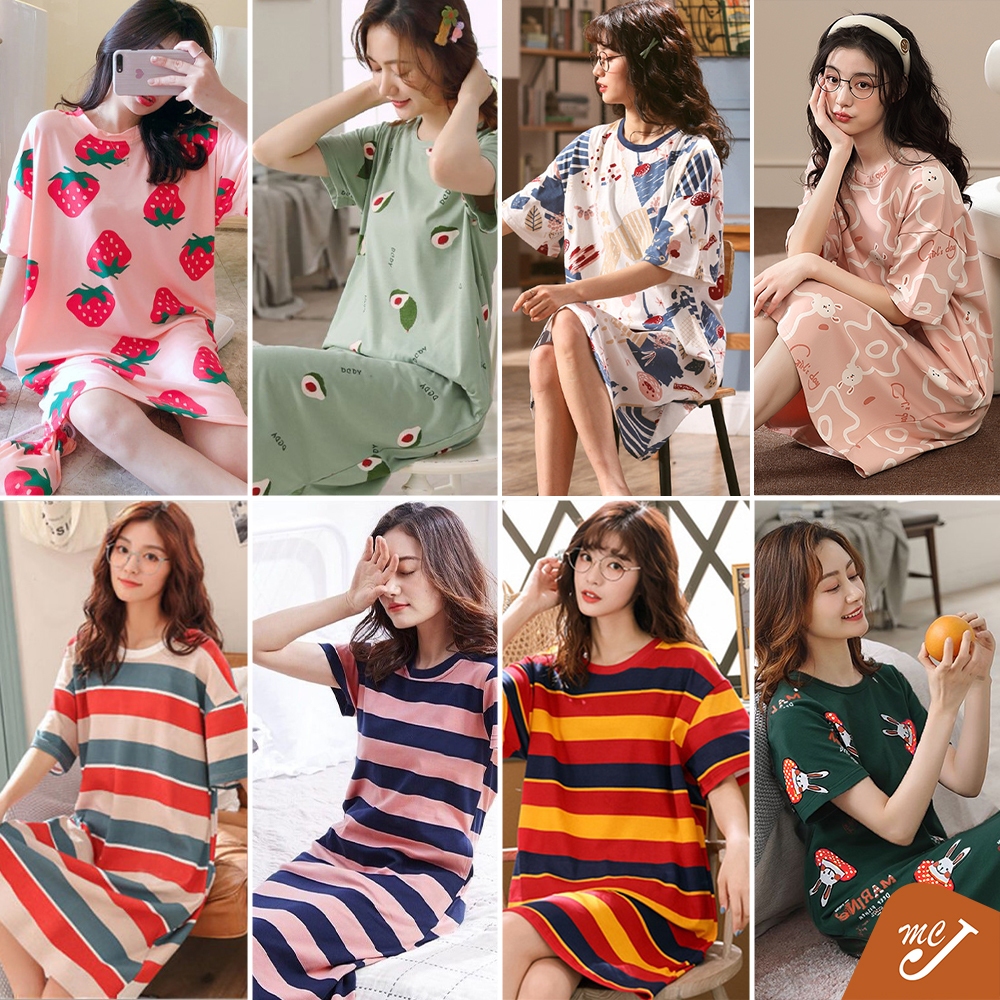 McJoden - YURI Womens pyjamas Plus Size Dress Pyjamas Sleepwear Pajamas Nightwear Baju Tidur Perempuan