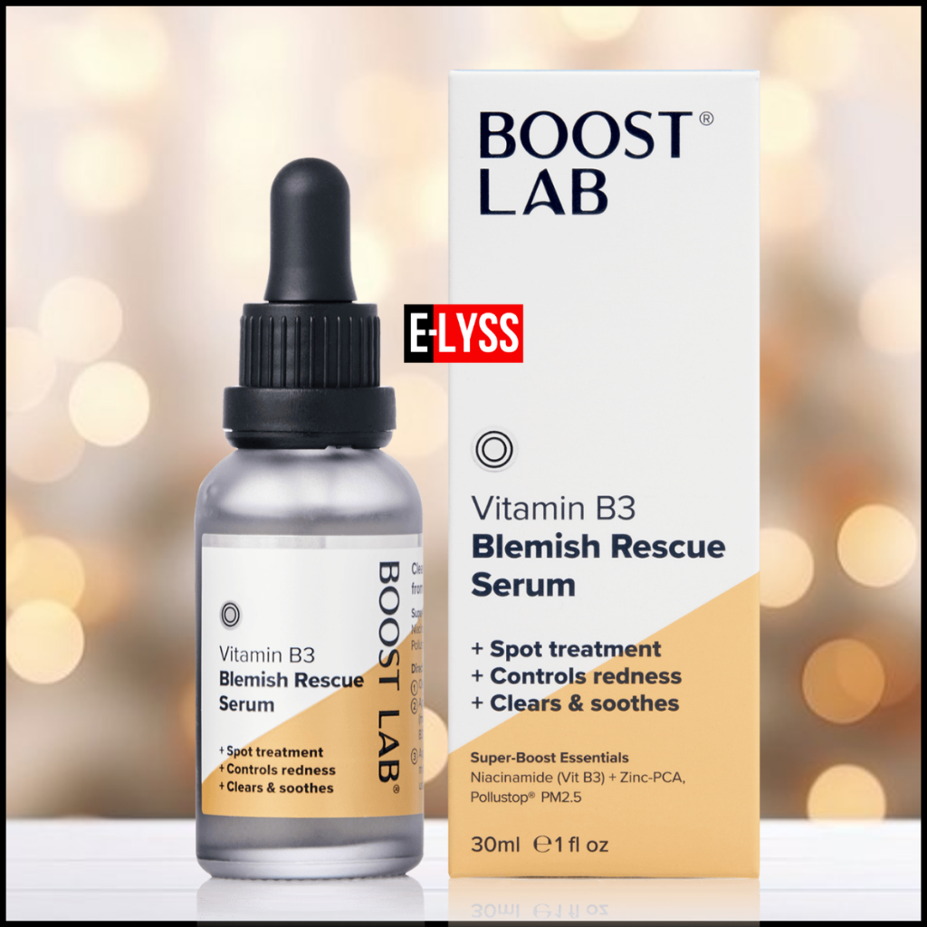 BOOST LAB Vitamin B3 (Niacinamide) Blemish Rescue Serum 30ML for blemishes, acne, oil & pore control