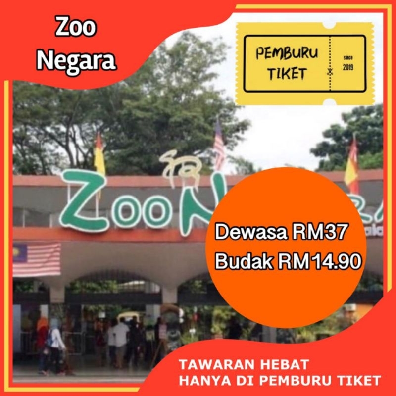 [PM HARGA PROMO] Zoo Negara Termasuk Giant Panda Tiket Open Date Tiket