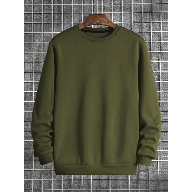 T-shirt men's color matching Sweatshirt slim t-shirt t-shirt men's Long Sleeve Top Black White Blue Green