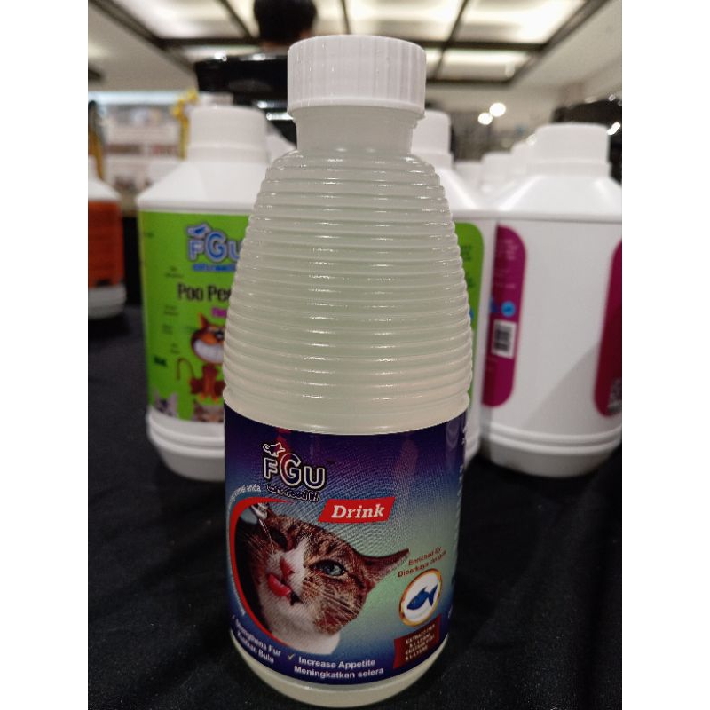 (New Packaging) FGU drink minuman kesihatan untuk kucing bulu gugur kurap dan fungus