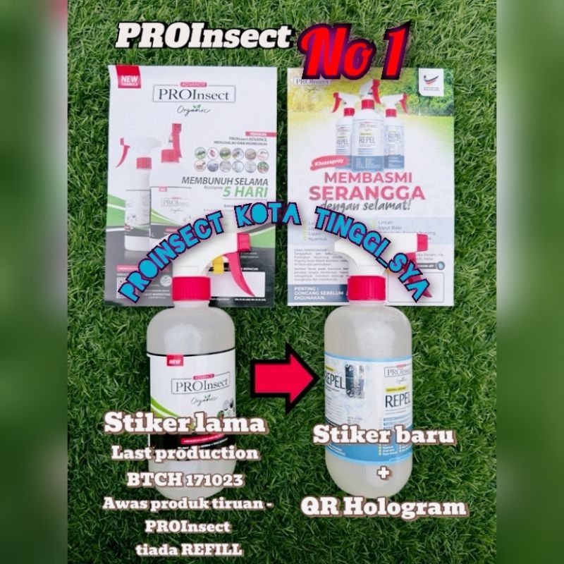 PROinsect repellent Spray serangga organik Semut Lalat Lipas Bena Pepijat + Random Free gift