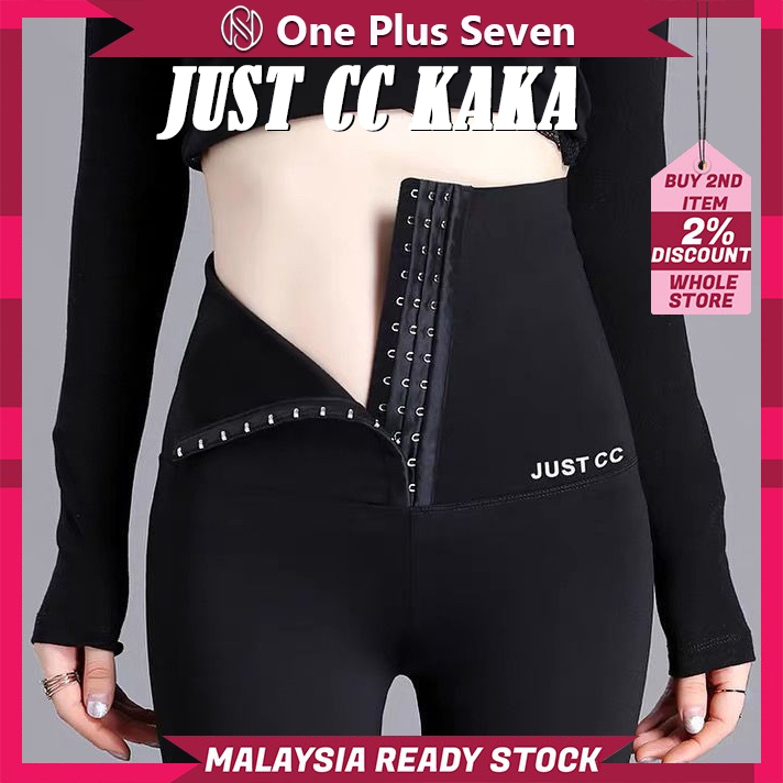 M'SIA STOCK JUST CC KaKa 12-14 Button Corset Slimming Pants Postpartum Yoga Legging Seluar Kurus 卡卡正品塑身收腹提臀裤 瑜伽束腰裤 瘦身裤