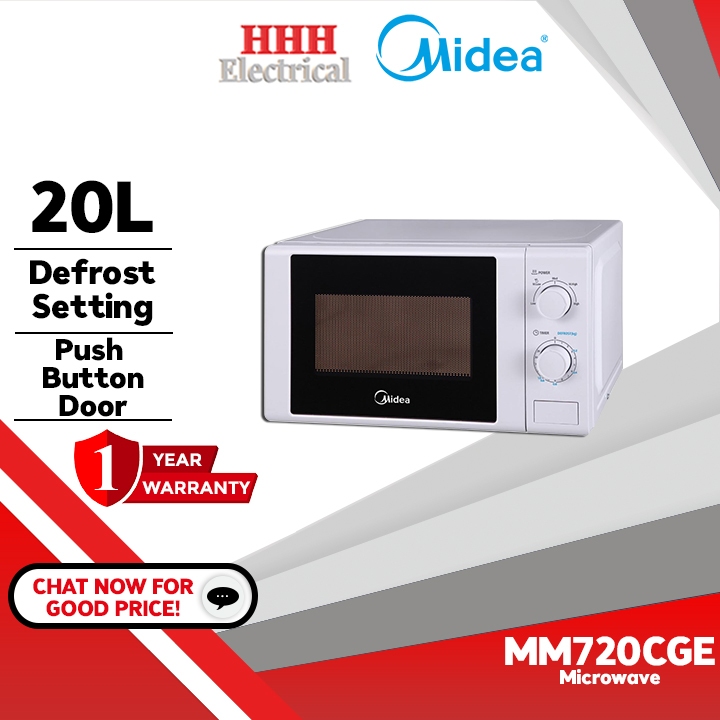 Midea Microwave Oven (20L) MM720CGE / Toshiba 20L Microwave Oven ER-SM20(W)MY with Defrost Function Dial Type Ketuhar