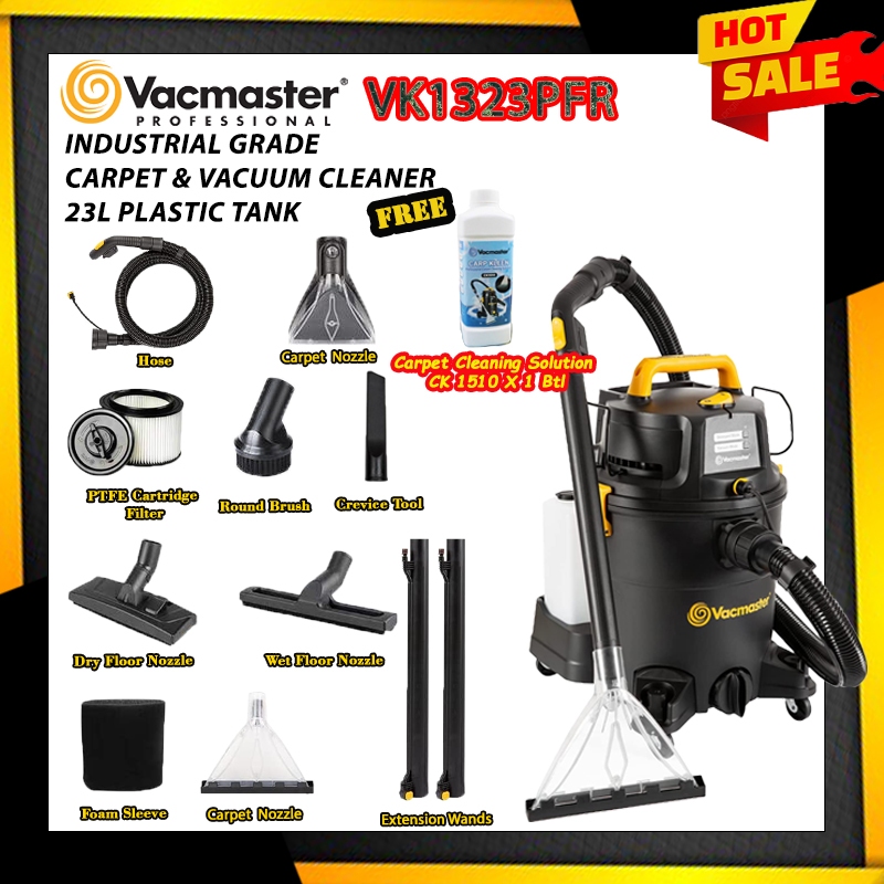 VACMASTER VK1323PFR industrial Grade Plastic Tank 23L CARPET VACUUM CLEANER