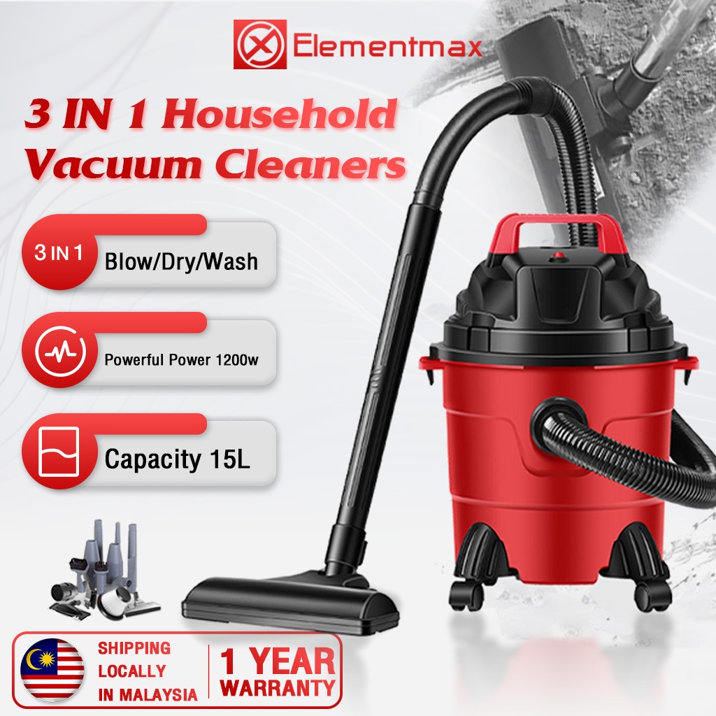 Vacuum Cleaner 3 In1 Wet&Dry Vacuum Cleaner Household Commercial Car washig 1200W High power 15L Dust mite 吸塵器