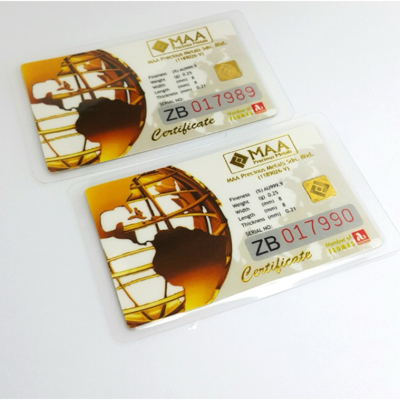 Gold Bar 999.9(0.25g)