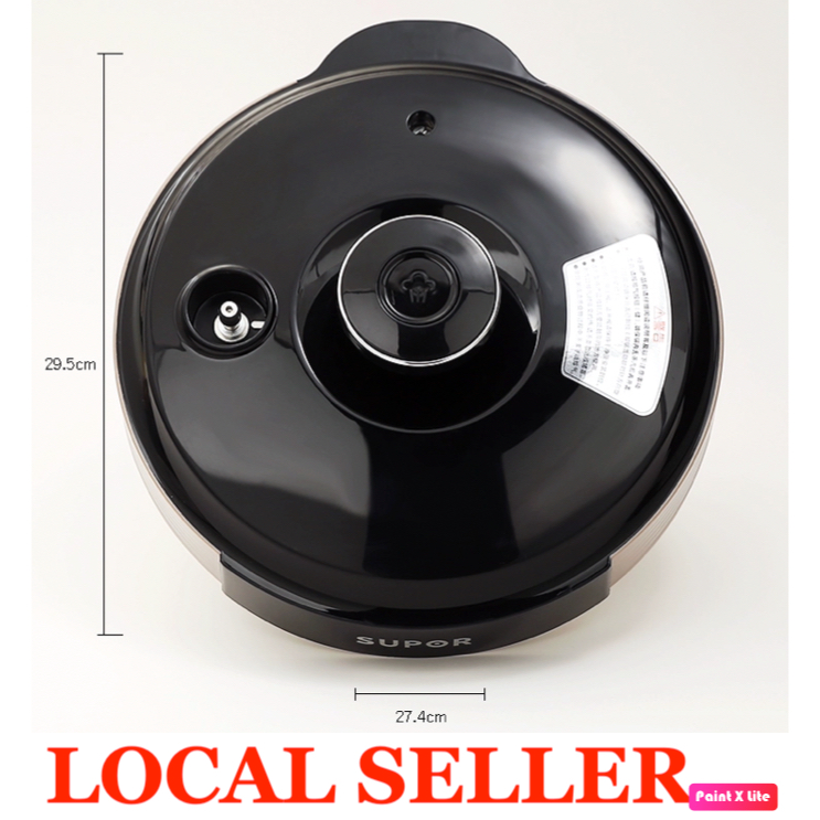 TEFAL SUPOR MIDEA 5L 6L Top Lid Tudung Penutup Periuk Nasi Rice Cooker Steamer Pressure Cooker (TS01)