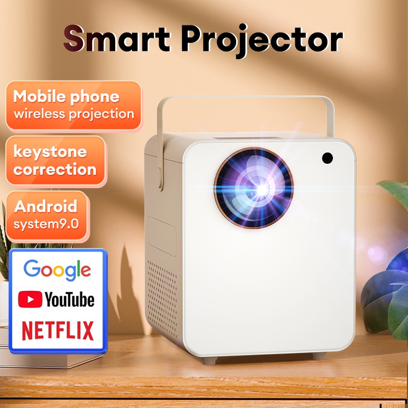 Projector Android Projectorr With Speaker Netflix 4k 8000 Lumos Projector Mini For Phone LED Projector