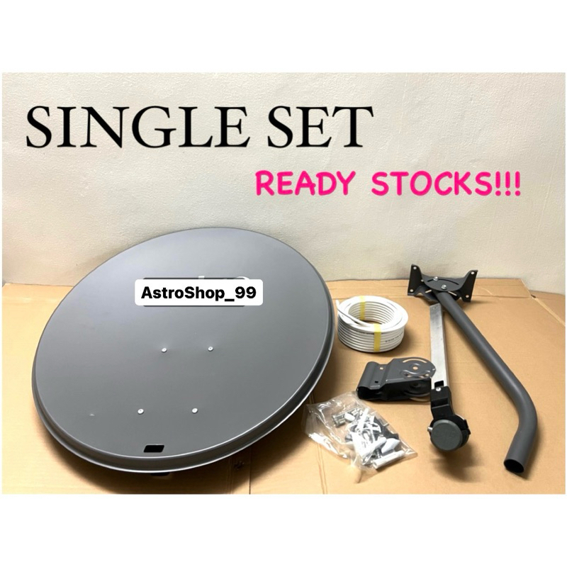 READY STOCK !!!! 100% ORIGINAL SATELLITE ASTRO DISH ODU OUTDOOR UNIT PIRING SET