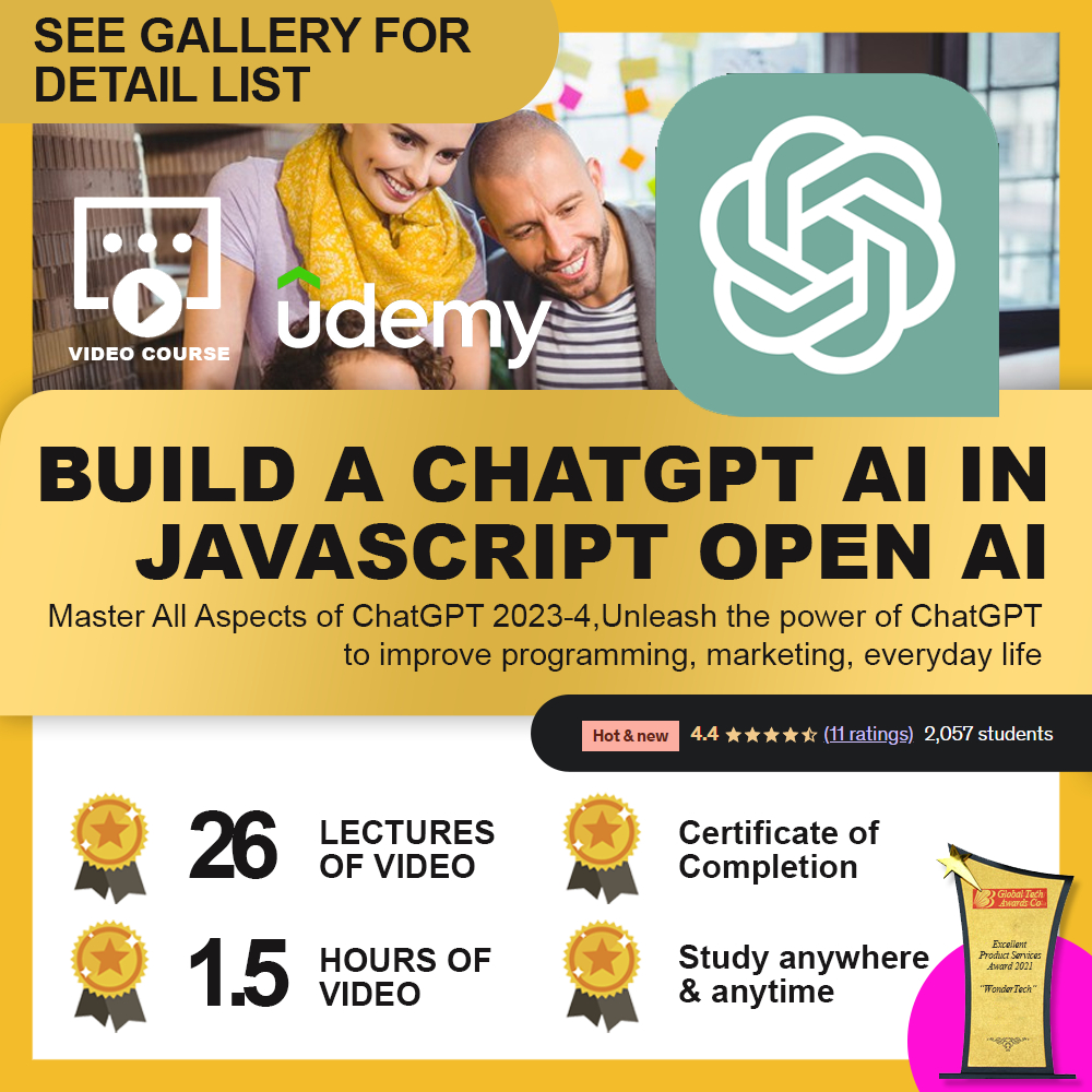 [Video Course]  Build A ChatGPT AI in JavaScript – OpenAI – Code Along