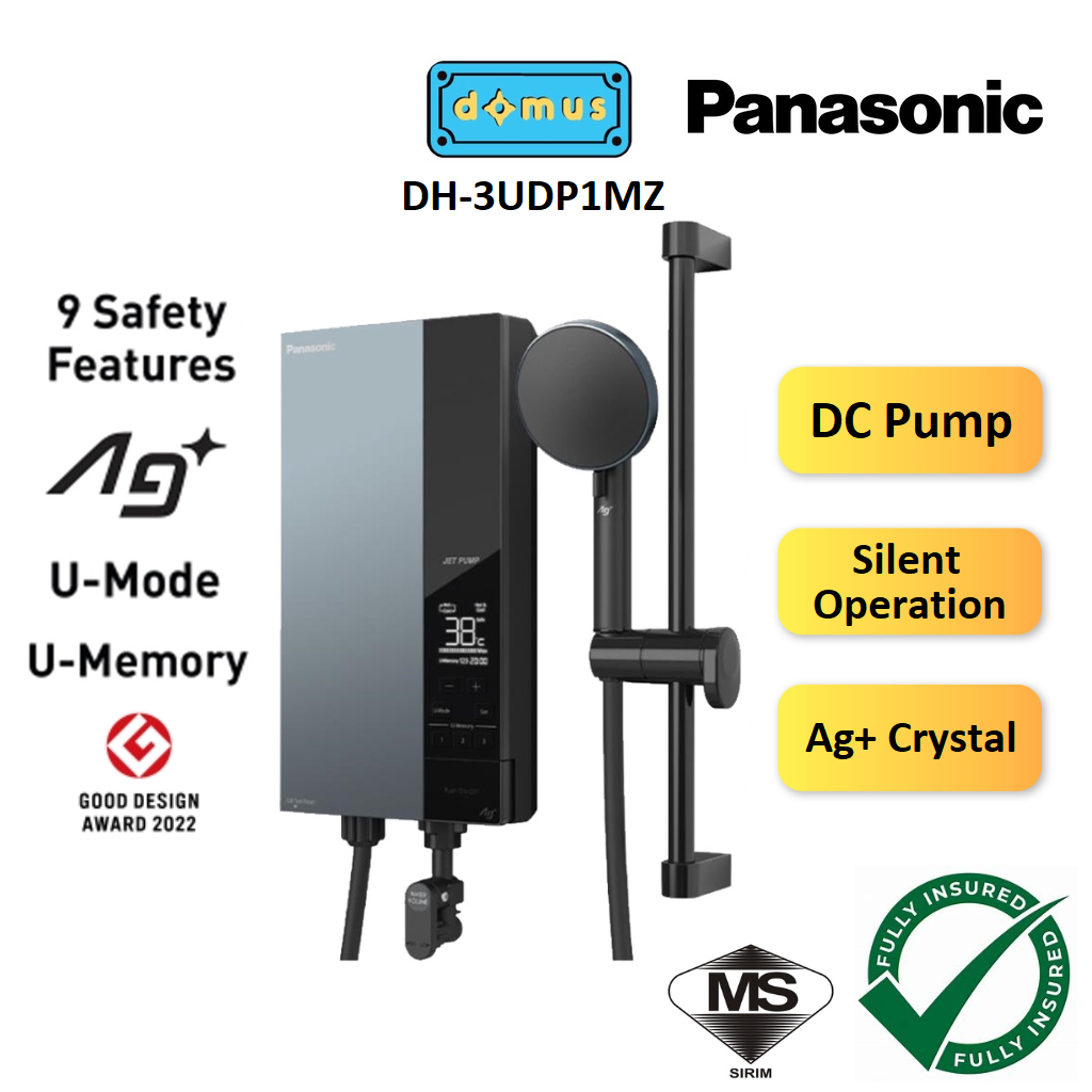 Panasonic U Series DC Jet Pump Silent Pump Instant Water Heater Shower 热水器 熱水器 DH-3UDP1MZ