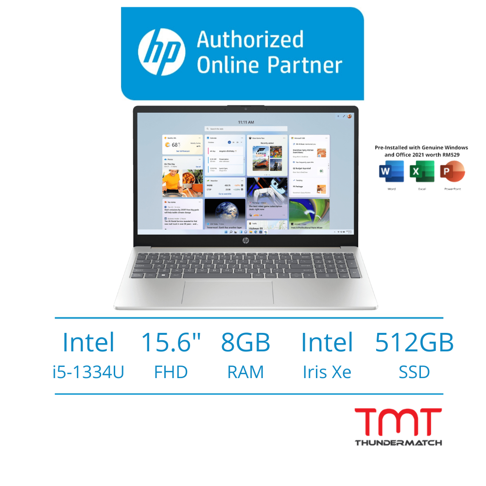 HP 15-fd0217TU/fd0218TU/fd0219TU Laptop (Warm Gold/Moonlight Blue/Natural Silver) | Intel Core i5-13
