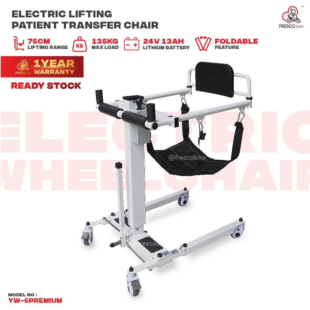 Fresco Electric Transfer Chair for Car Premium Foldable Electric lift patient transfer chair sling type