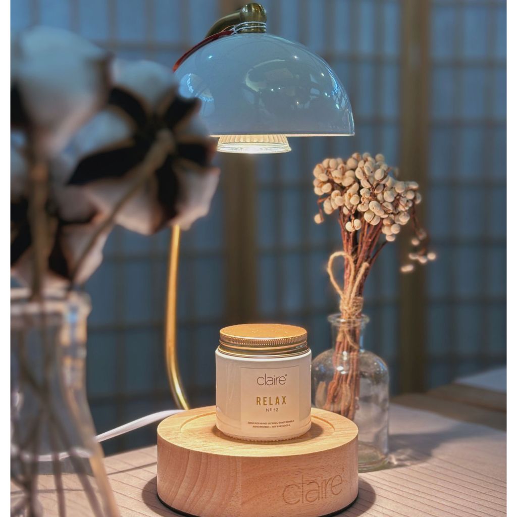 Claire Organics Electric Candle Warmer Lamp (Free Relax Candle)