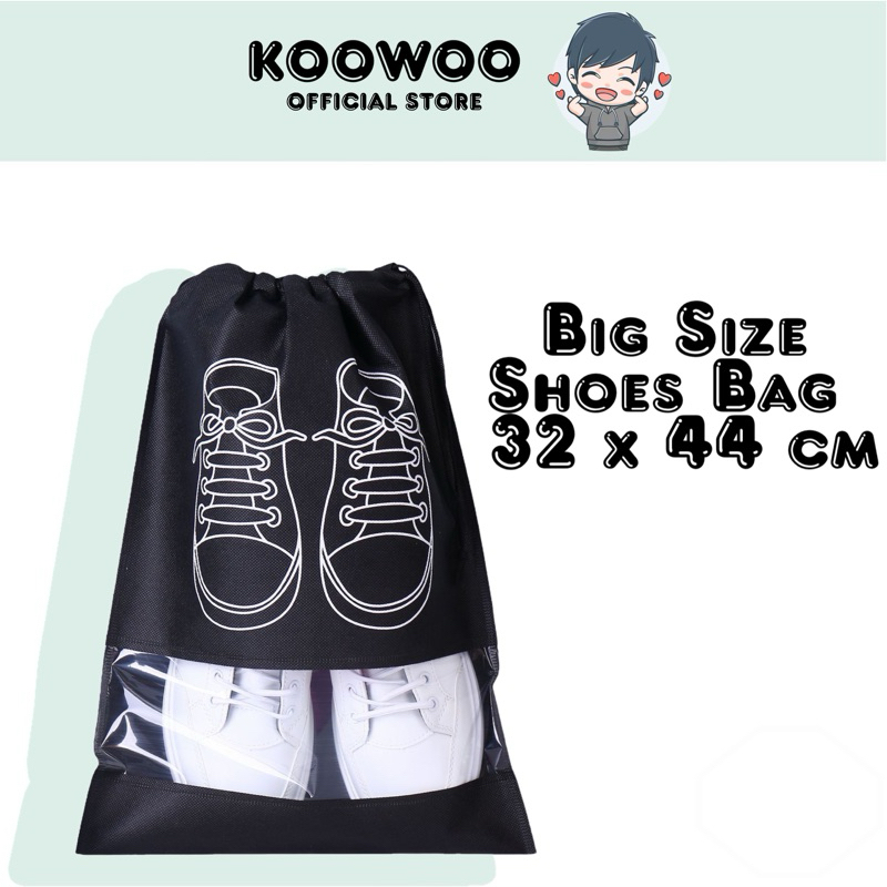 KOOWOO Premium Travel Shoes Bag - Random Color