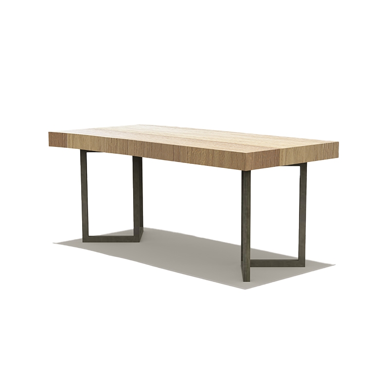 MADE OF SOLID SINGLE SLAB RAINTREE TIMBER TOP FROM SUSTAINABLE SOURCES MEHFIL DINING TABLE L 180
