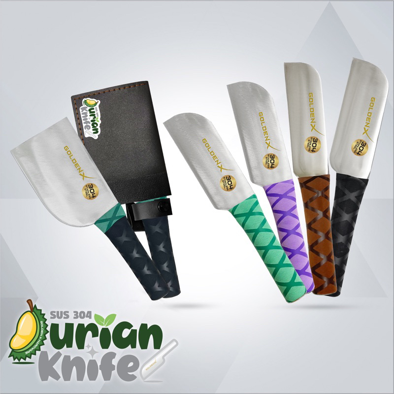 全白钢榴莲刀/ stainless steel 304 durian pisau / durian knife不锈钢(ALL colour is random颜色随机搭配)