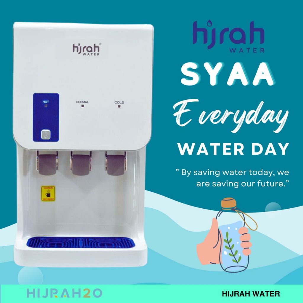 Hijrah Water Syaa (Water Dispenser /Filter) Alkaline Water Muslim Halal Penapis Air Alkali