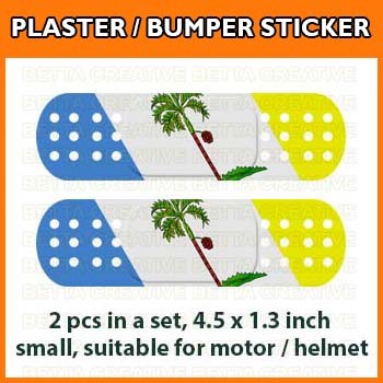 Plaster Sticker / Bumper Sticker - Pulau Pinang Penang [ Hide Your Scratch ]