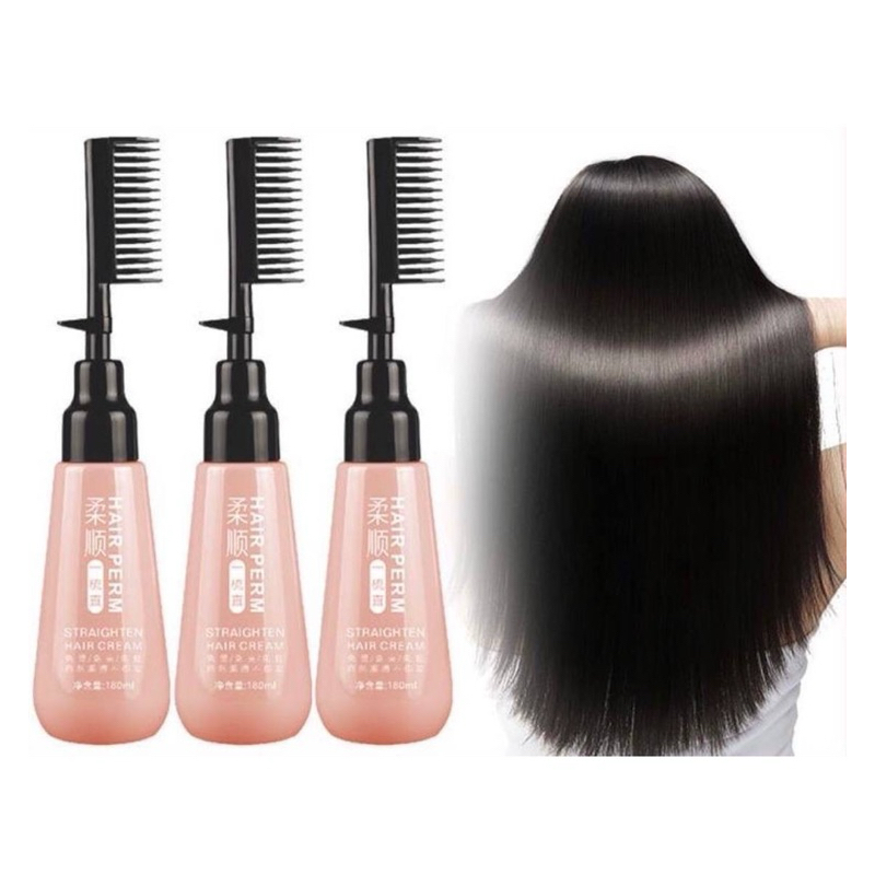 BERMAZZI HAIR STRAIGHTENER luruskan rambut mcm kena rebonding, Cream pelurus rambut, Hair straightener hair care lurus .