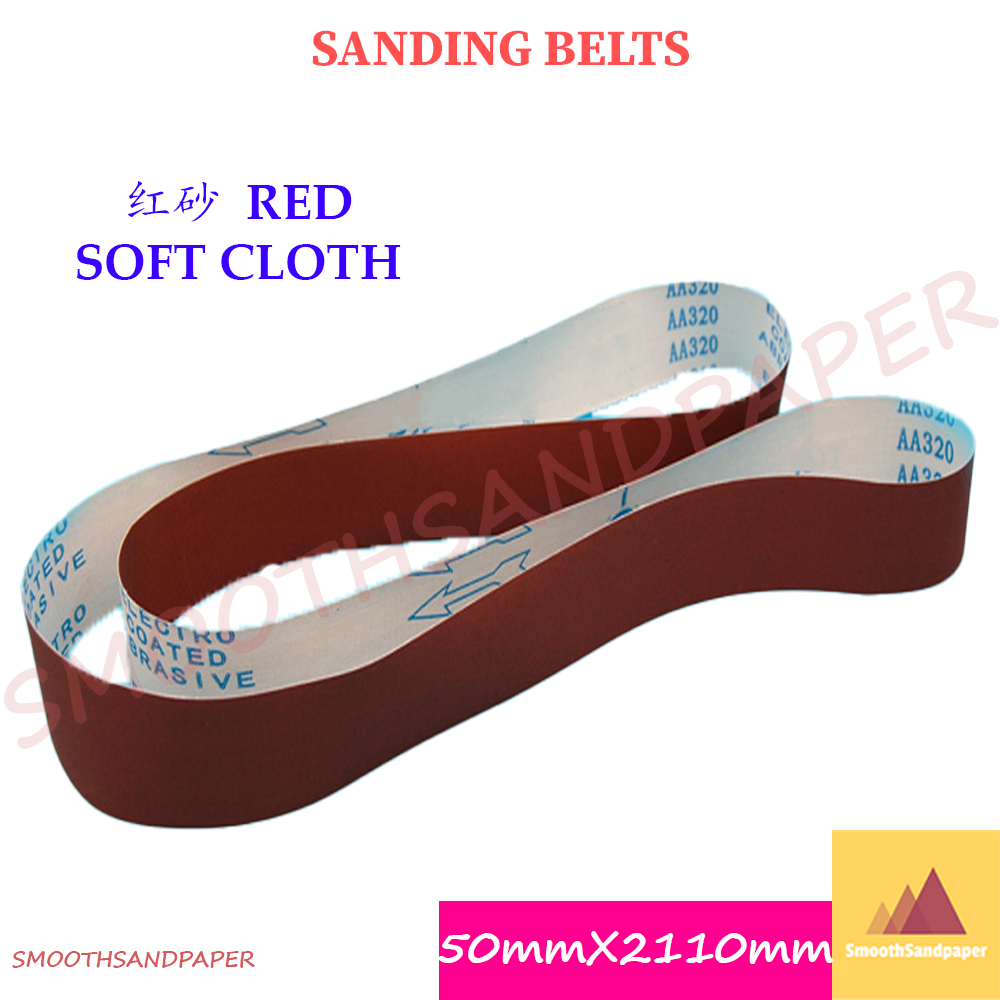 Sanding Belts 50mm X 2110mm (2"X83") Aluminium Oxide Kertas Pasir 立式砂带机50*2110mm砂金属不锈钢五金软体沙布白色涂层防堵塞磨铝 image 6