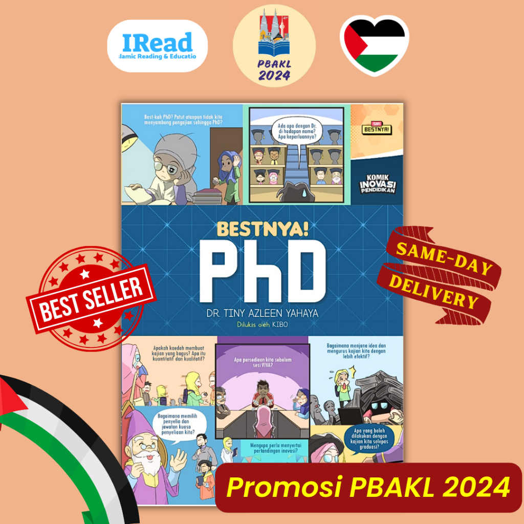 Bestnya PhD - Promosi Pesta Buku PBAKL 2024 Komik Inovasi Pendidikan Siri Kombo Tutorial Hidup Irfan Foner Studio