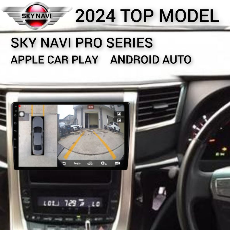 TOYOTA VELLFIRE/ ALPHARD TOP MODEL ANDROID PLAYER WITH 360 BIRD VIEW CAMERA #ANH20 #7862S