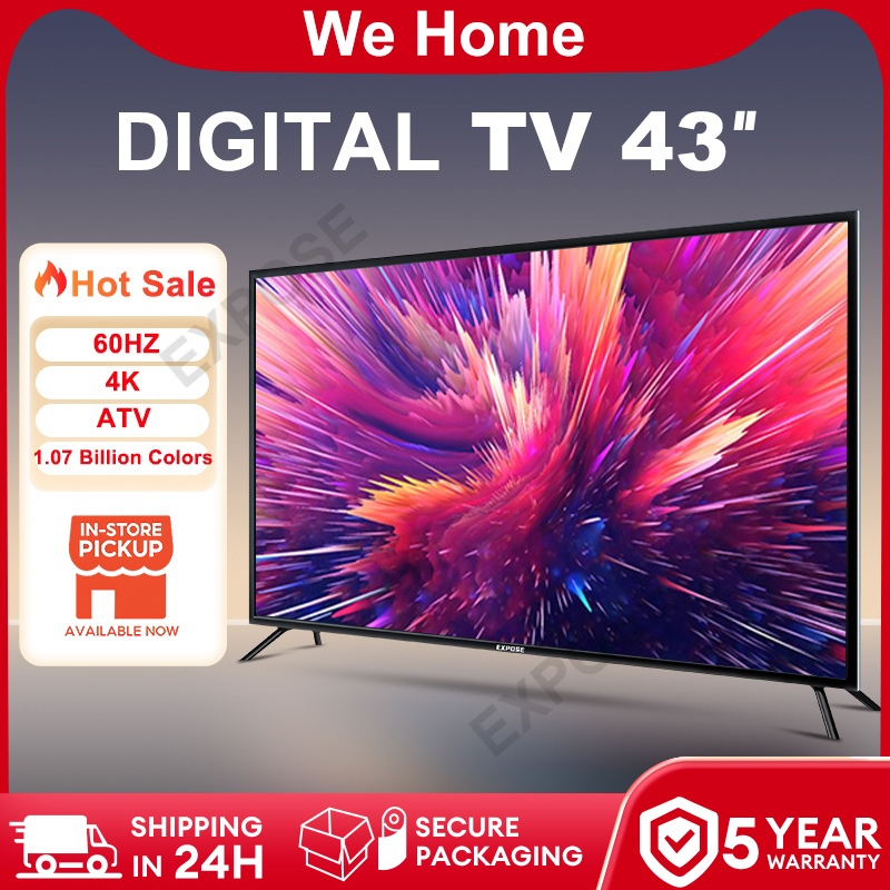 Digital TV 43 Inch Television 4K LED TV 32 Inch FHD 1080P With HDMI/VGA/USB 5-Year Warranty